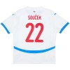 Maillot de Supporter République Tchèque Soucek 22 Extérieur Euro 2024 Pour Homme